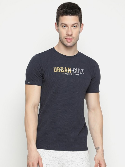 

V2 Value & Variety Men Charcoal Grey Typography Printed T-shirt