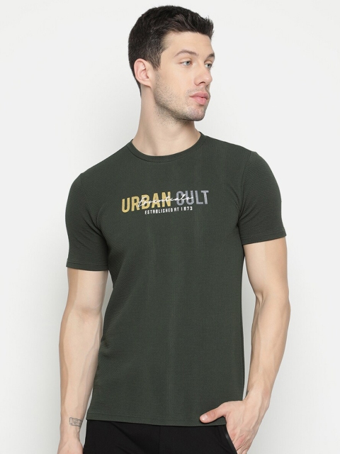 

V2 Value & Variety Men Green Typography Printed Cotton T-shirt