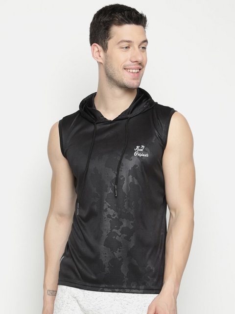 

V2 Value & Variety Men Black Polo Collar T-shirt