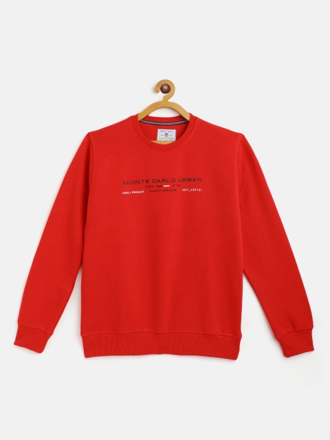 

Monte Carlo Boys Red Brand Logo Printed Sweatshirt