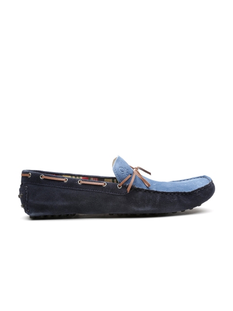 

United Colors of Benetton Men Blue Suede Driving Shoes