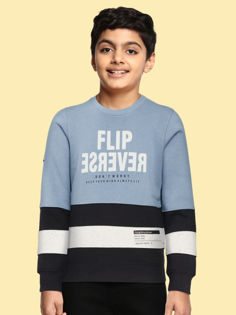 

Monte Carlo Boys Blue Flock Print Sweatshirt