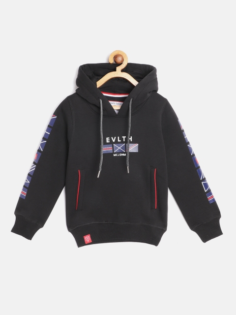

Monte Carlo Boys Black Solid Hooded Sweatshirt