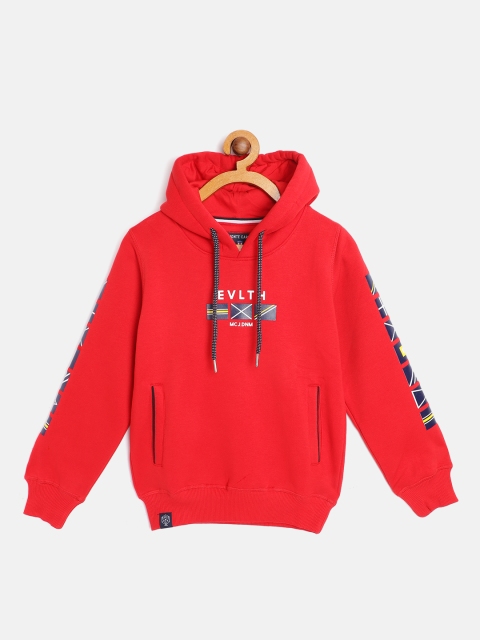 

Monte Carlo Boys Red Solid Hooded Sweatshirt