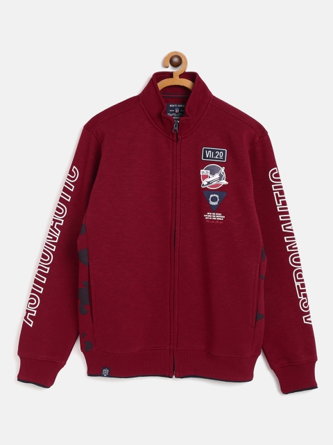 

Monte Carlo Boys Maroon Printed Detail Sweatshirt