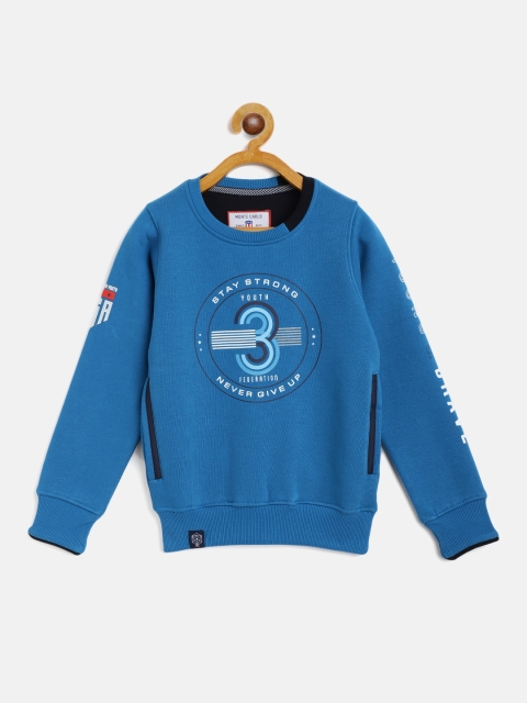

Monte Carlo Boys Blue & White Typography Print Sweatshirt