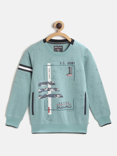

Monte Carlo Boys Blue & Grey Geometric Printed Sweatshirt