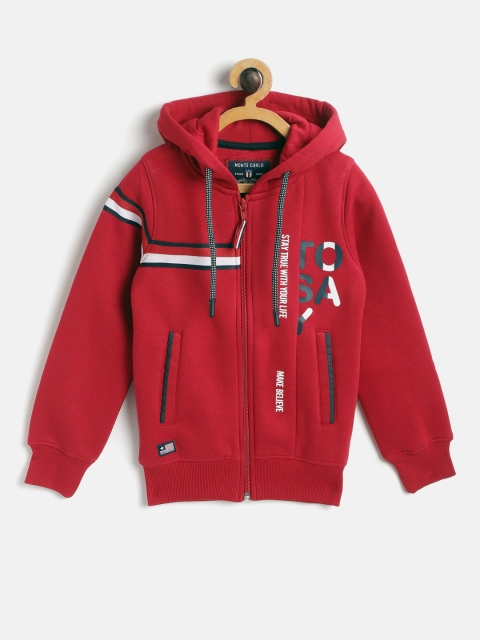 

Monte Carlo Boys Red Hooded Sweatshirt