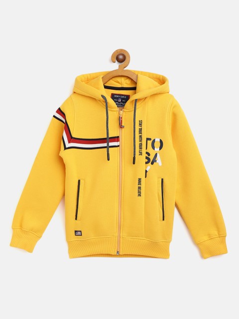 

Monte Carlo Boys Yellow Striped Hooded Sweatshirt