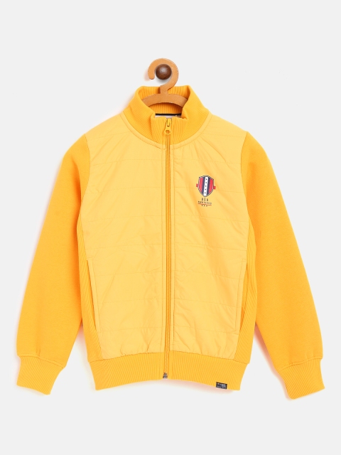 

Monte Carlo Boys Mustard Yellow Solid Bomber Jacket