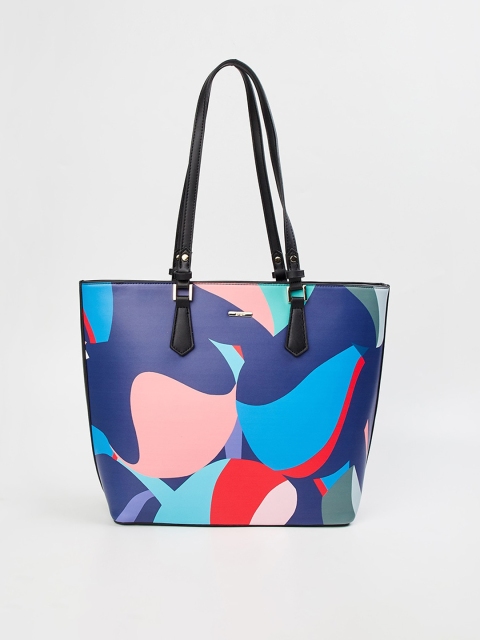 

Ginger by Lifestyle Women Multicoloured Abstract Printed Structured Shoulder Bag, Multi