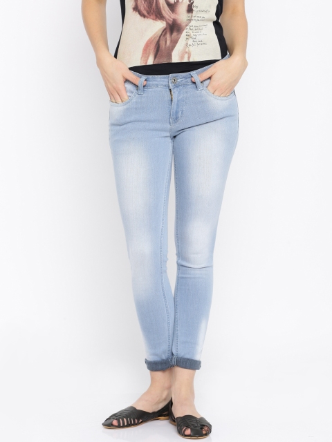 

People Women Blue Regular Fit Mid-Rise Jeans