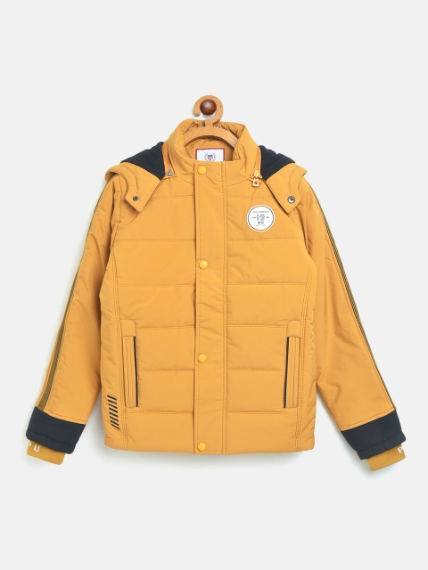 

Monte Carlo Boys Mustard Yellow Hooded Padded Jacket