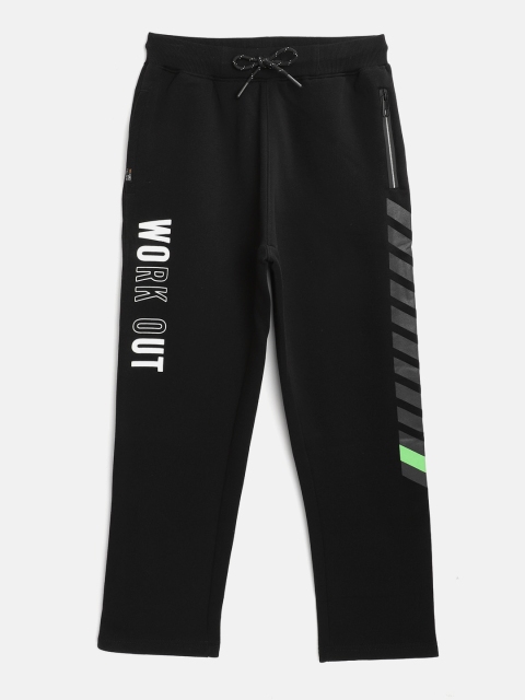 

Monte Carlo Boys Black Solid Track pants