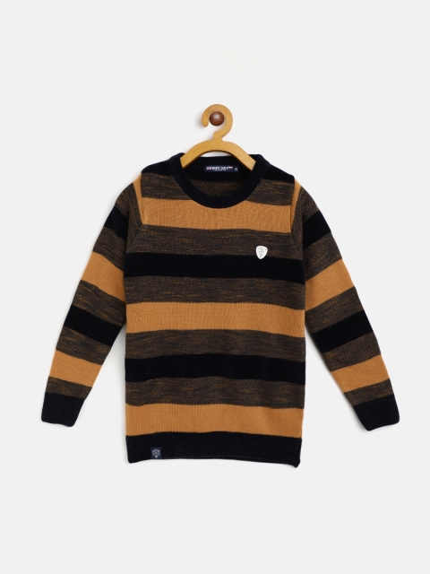 

Monte Carlo Boys Black & Mustard Yellow Striped Pullover