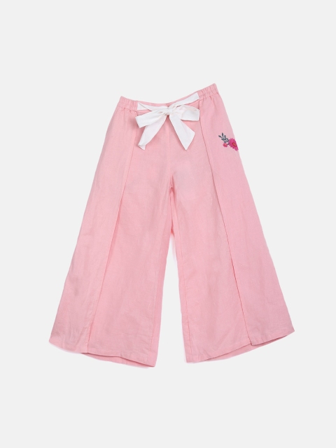 

Blue Giraffe Girls Pink Culottes Trousers