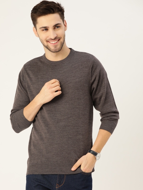 

Monte Carlo Men Charcoal Grey Solid Pullover