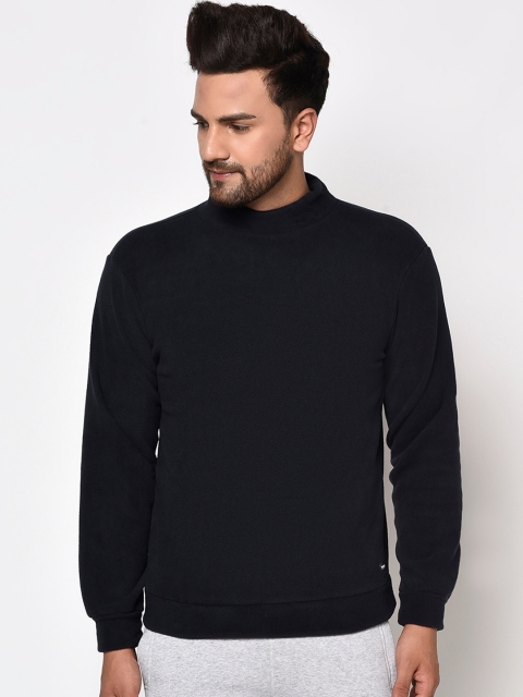 

Octave Men Black Turtle neck Sweatshirt