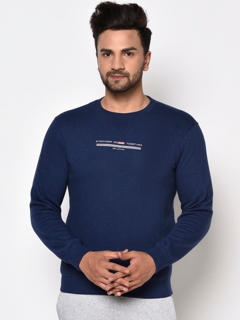 

Octave Men Blue Printed Sweatshirt