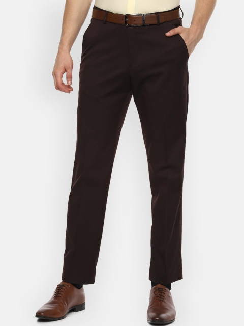 

Van Heusen Men Brown Formal Trousers