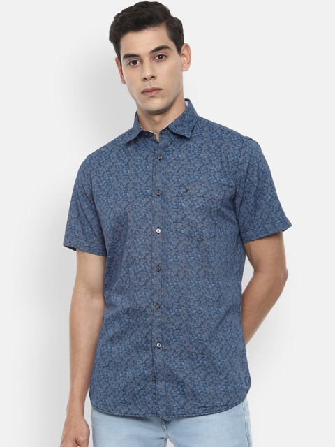 

Van Heusen Sport Men Blue Slim Fit Floral Printed Casual Shirt