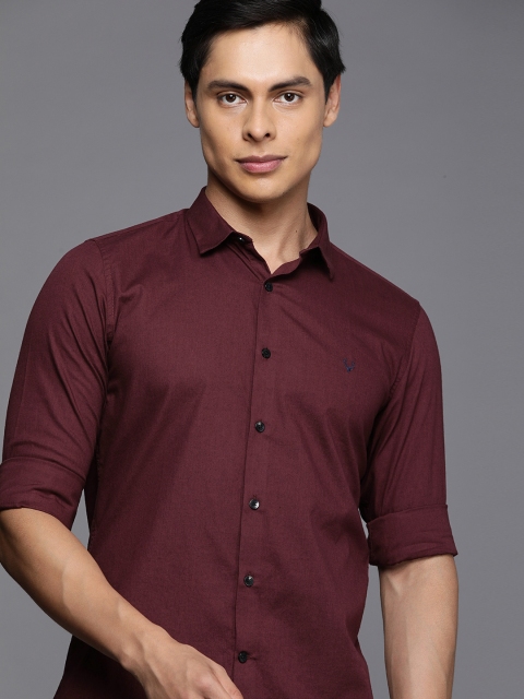 

Allen Solly Sport Men Maroon Ultra Slim Fit Opaque Casual Shirt