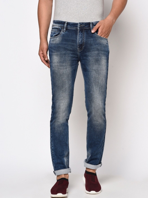 

Octave Men Blue Low Distress Heavy Fade Jeans