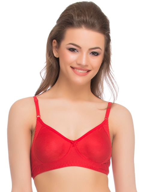 

Clovia Red Full-Coverage Bra BR0237P0440B