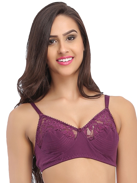 

Clovia Purple Full-Coverage Bra BR0630P1240B