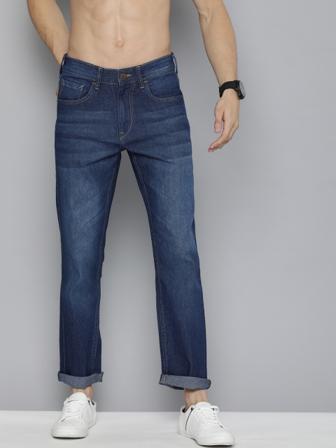 

HERE&NOW Men Navy Blue Slim Fit Light Fade Stretchable Jeans