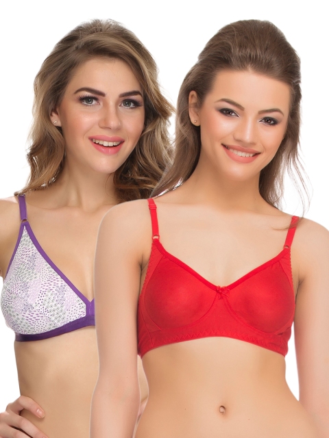 

Clovia Pack of 2 Full-Coverage Bras BRC014P20, White