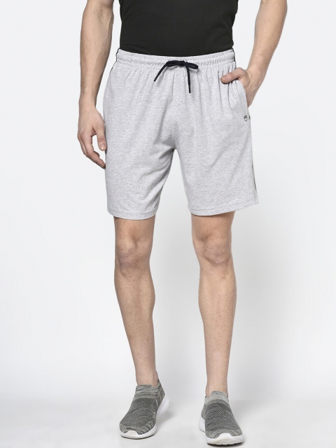 

Octave Men Grey Solid Mid-Rise Regular Shorts