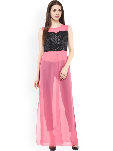 

Athena Women Pink Solid Regular Top