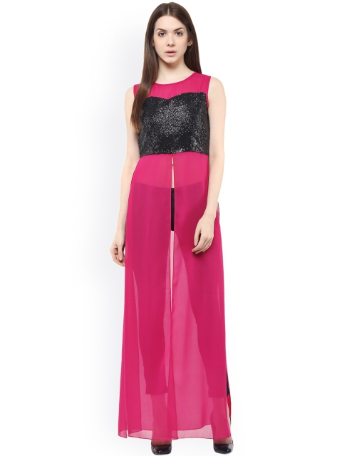 

Athena Women Pink Solid Regular Top
