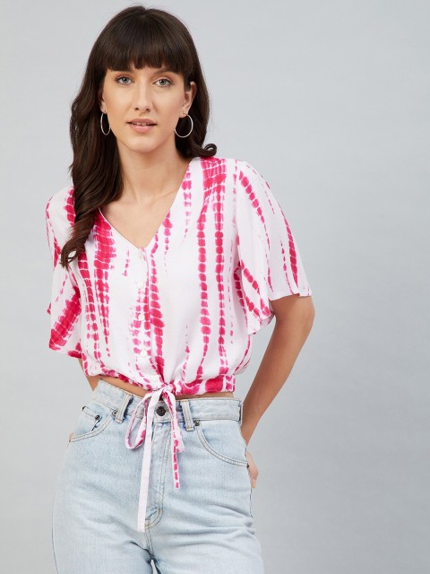 

Carlton London Multicoloured Tie and Dye Regular Top, Multi