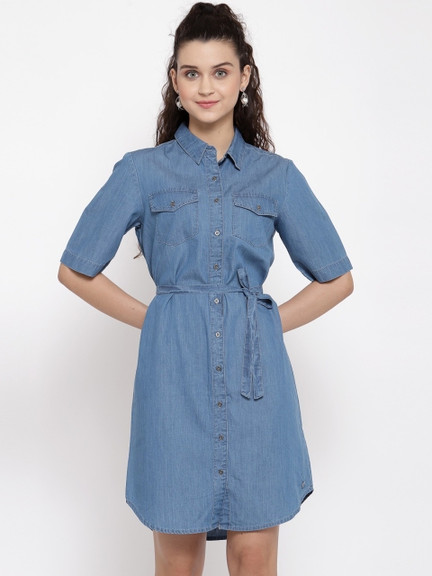 

Pepe Jeans Women Blue Shirt Style Dress