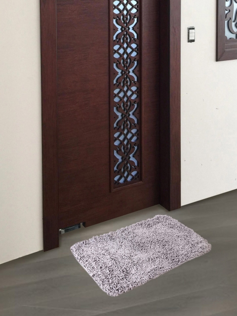 

SCENTRA HOME Grey Solid Anti-Skid Doormat
