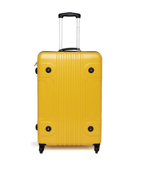 

Tommy Hilfiger Unisex Yellow Small Trolley Suitcase