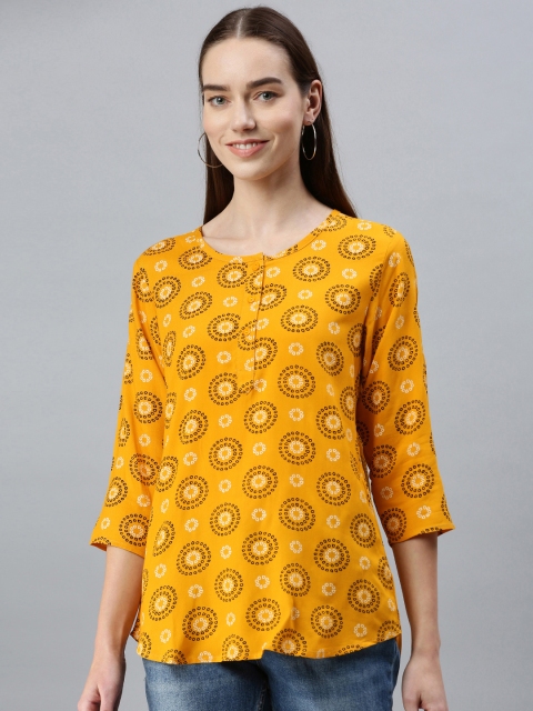 

NOT YET by us Mustard Yellow Regular Top