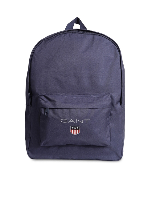 

GANT Unisex Kids Navy Blue Solid Waterproof Polyester Backpack