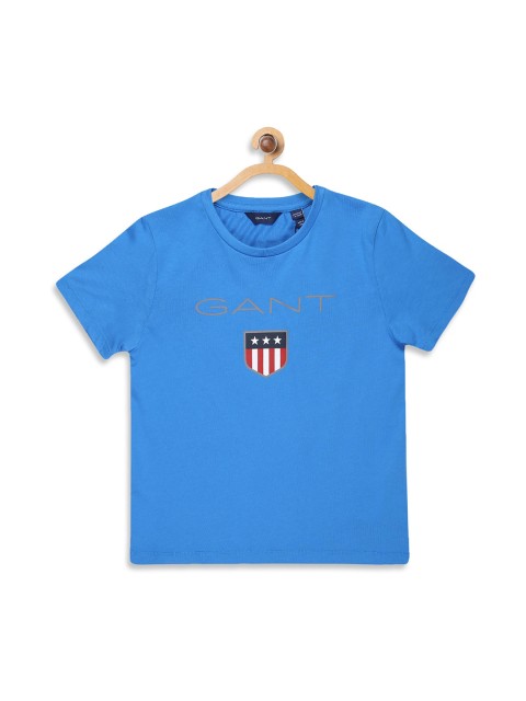 

GANT Kids Blue Printed T-shirt