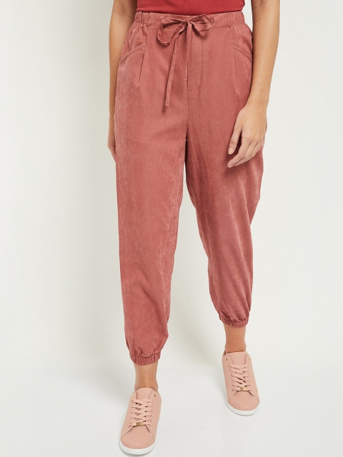 

max Women Pink Solid Joggers