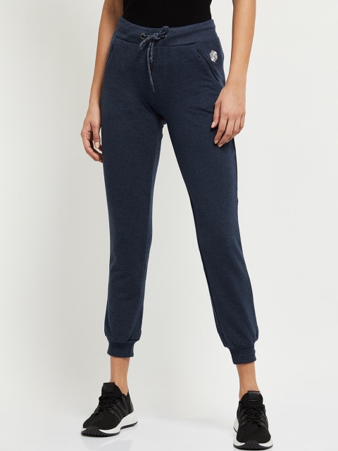 

max Women Blue Solid Joggers