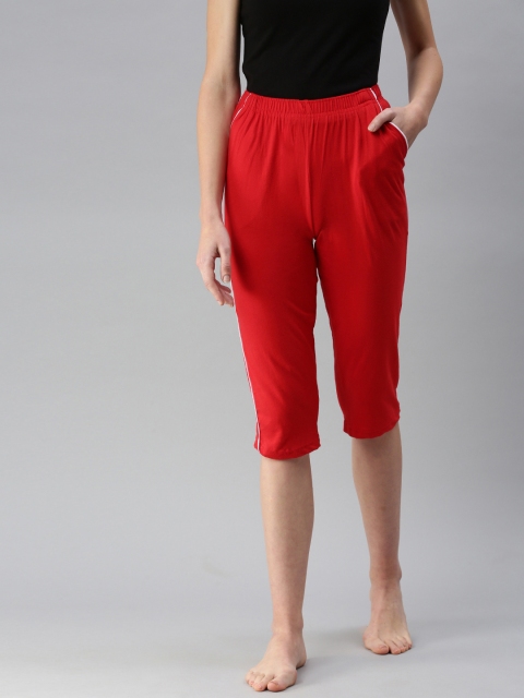 

NOT YET by us Women Red Lounge Capris