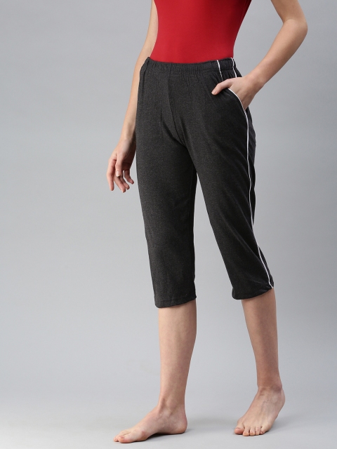

NOT YET by us Women Charcoal Lounge Capris