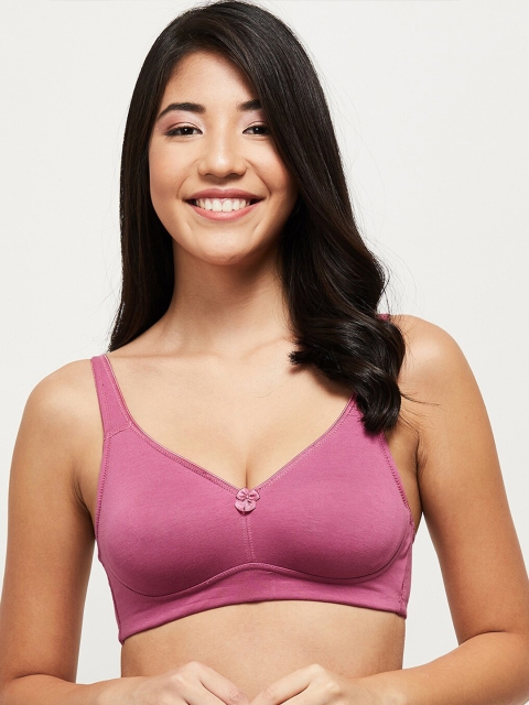 

max Purple Solid T-Shirt Bra - Underwired Lightly Padded