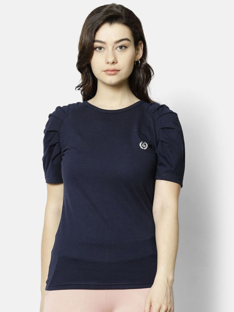 

V2 Value & Variety Navy Blue Regular Top