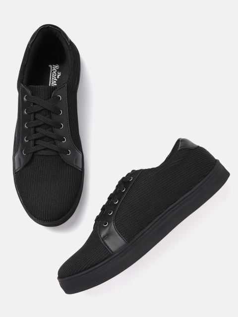 

Roadster Women Black Woven Design Sneakers