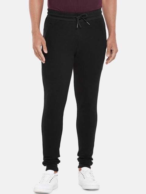 

People Men Black Pure Cotton Slim-Fit Joggers