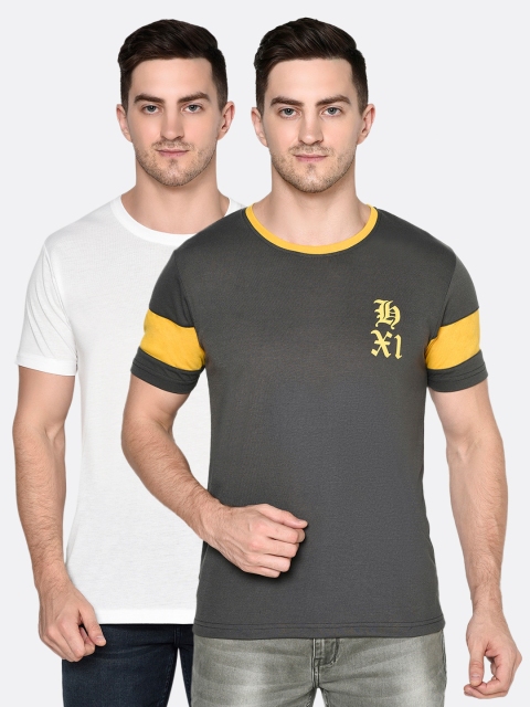 

ELEGANCE Men Pack Of 2 Printed T-shirts, Multi